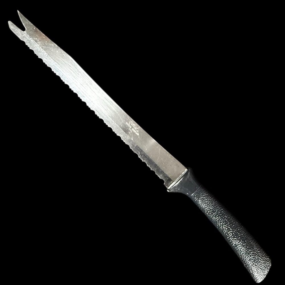 Vintage Quikut 13" (8" Blade) Surgical Stainless Steel Kitchen Carving Knife